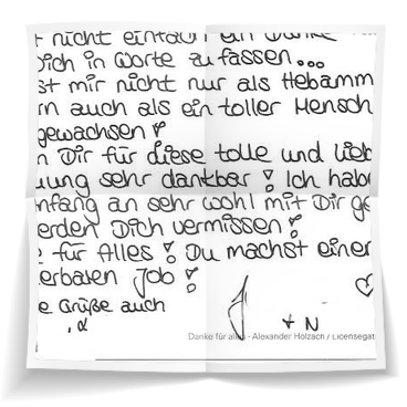 Feedbacks Hebamme Sandra Dymel 